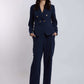 Women Regular Fit Blazer - Navy Dark Blue