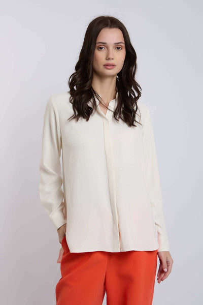 Women Regular Fit Blouse - Off White