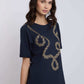 Women Regular Fit T-Shirt - Navy Dark Blue