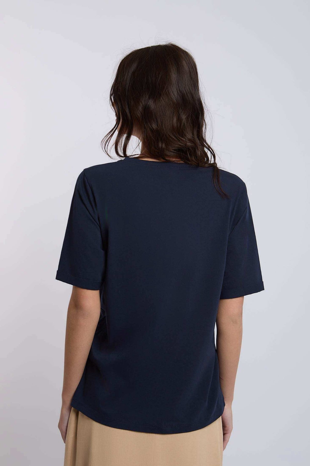 Women Regular Fit T-Shirt - Navy Dark Blue