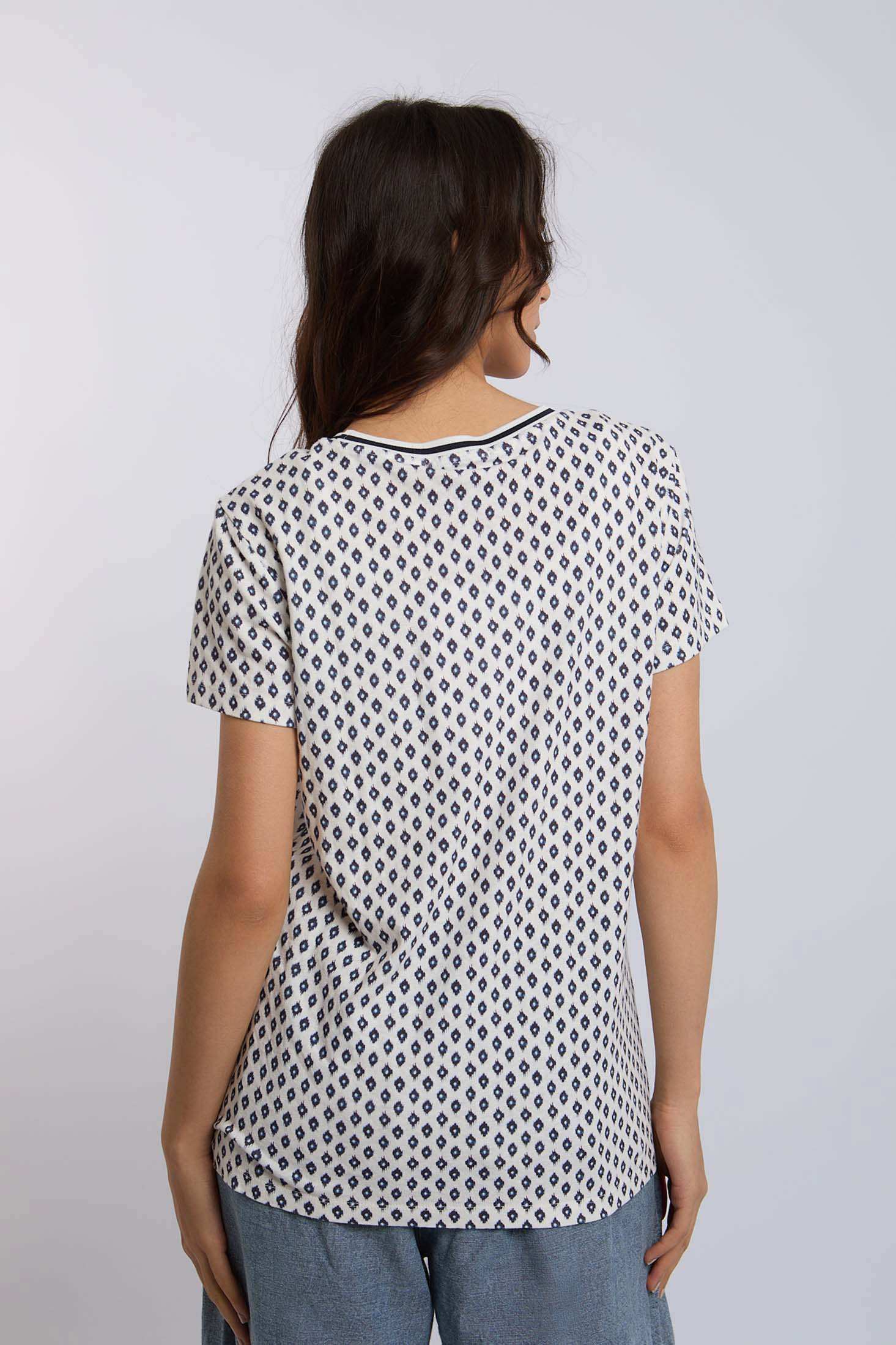 قميص نسائي عادي - طبعة ثعبان