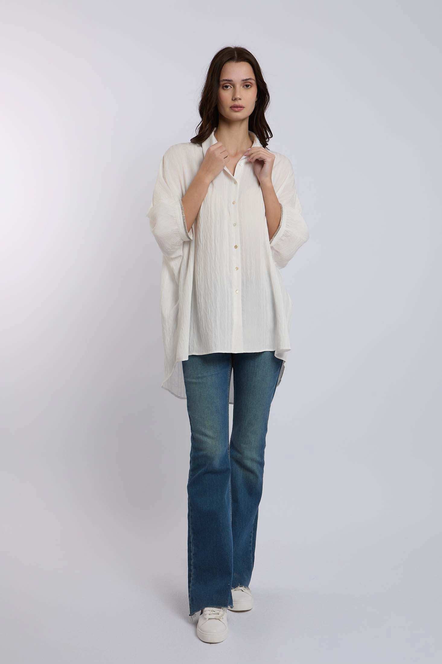 بلوزة نسائية عادية - بنية