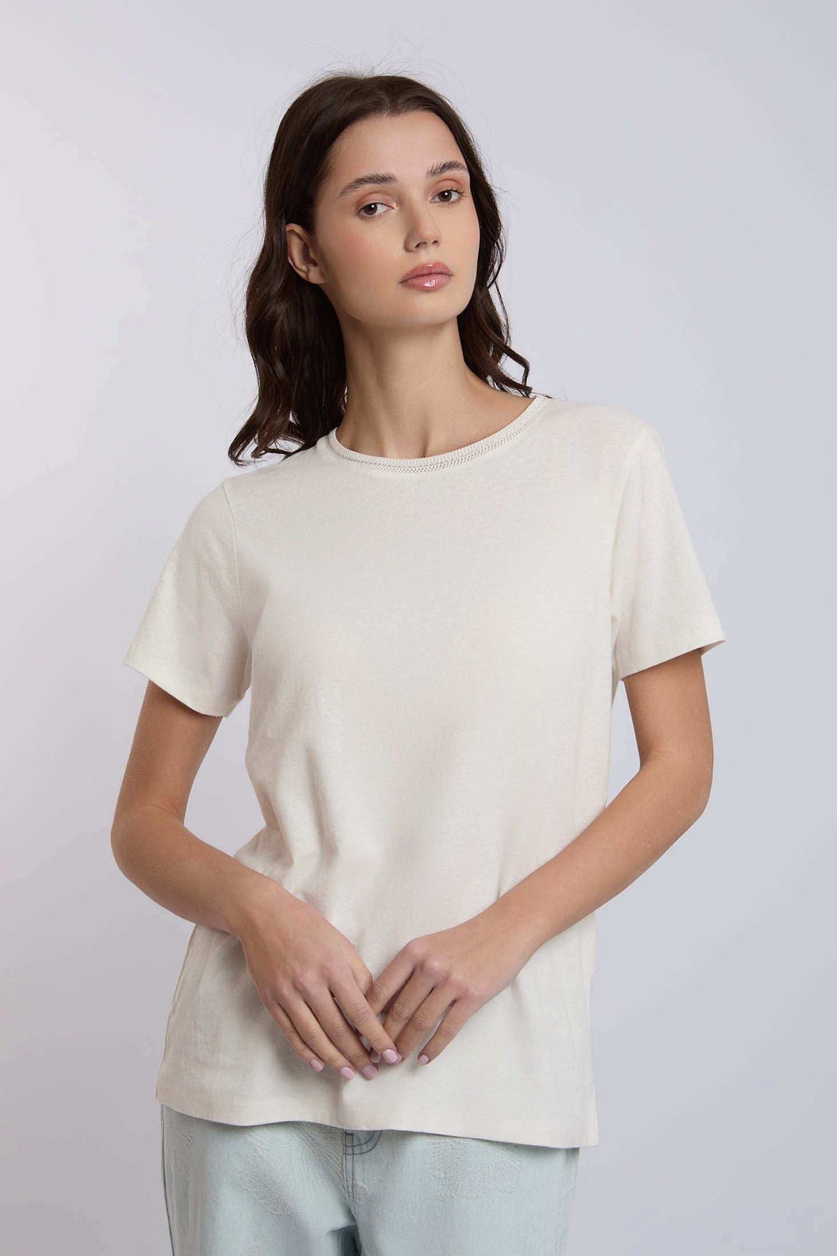 Women Regular Fit T-Shirt - White