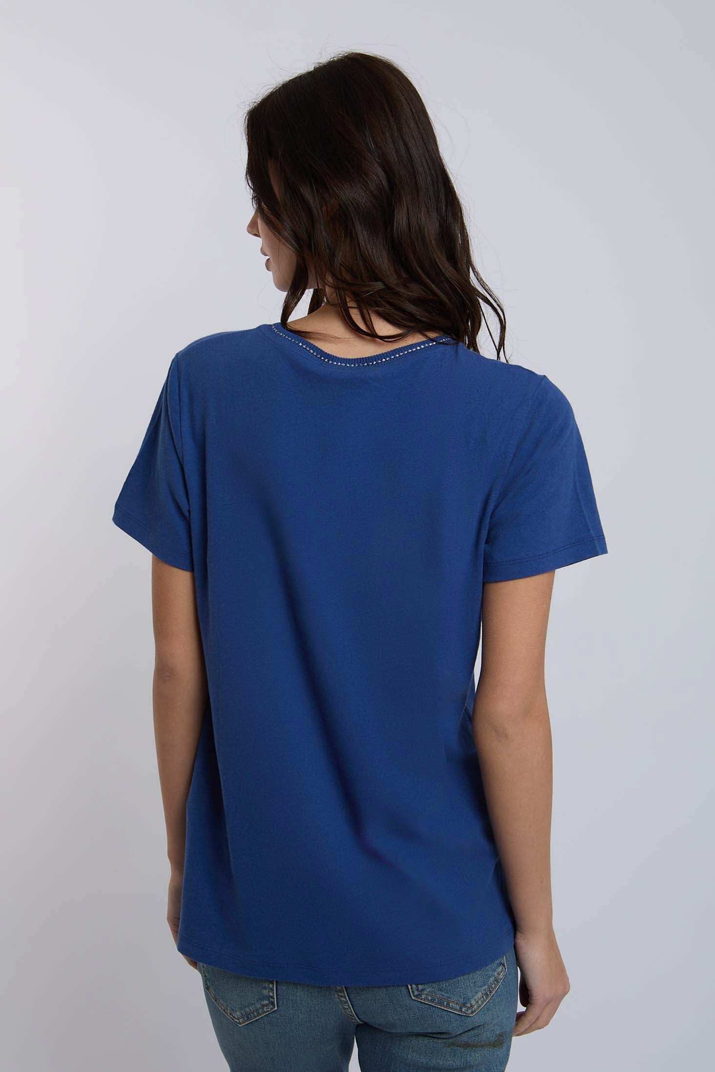 Women Regular Fit T-Shirt - Blue