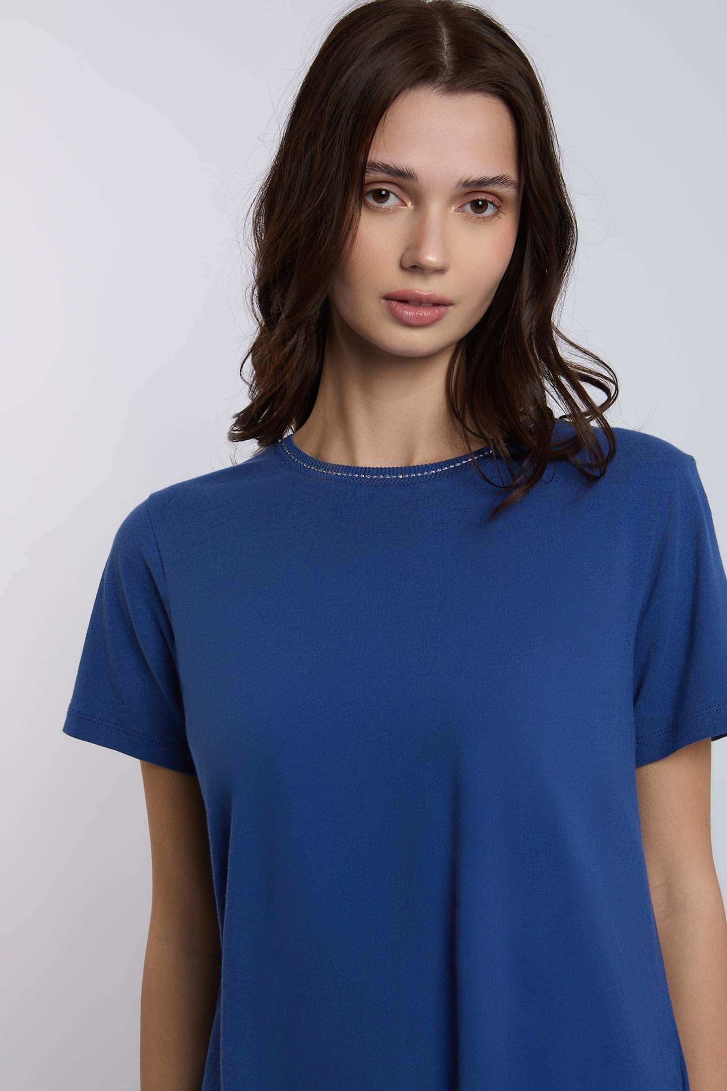 Women Regular Fit T-Shirt - Blue