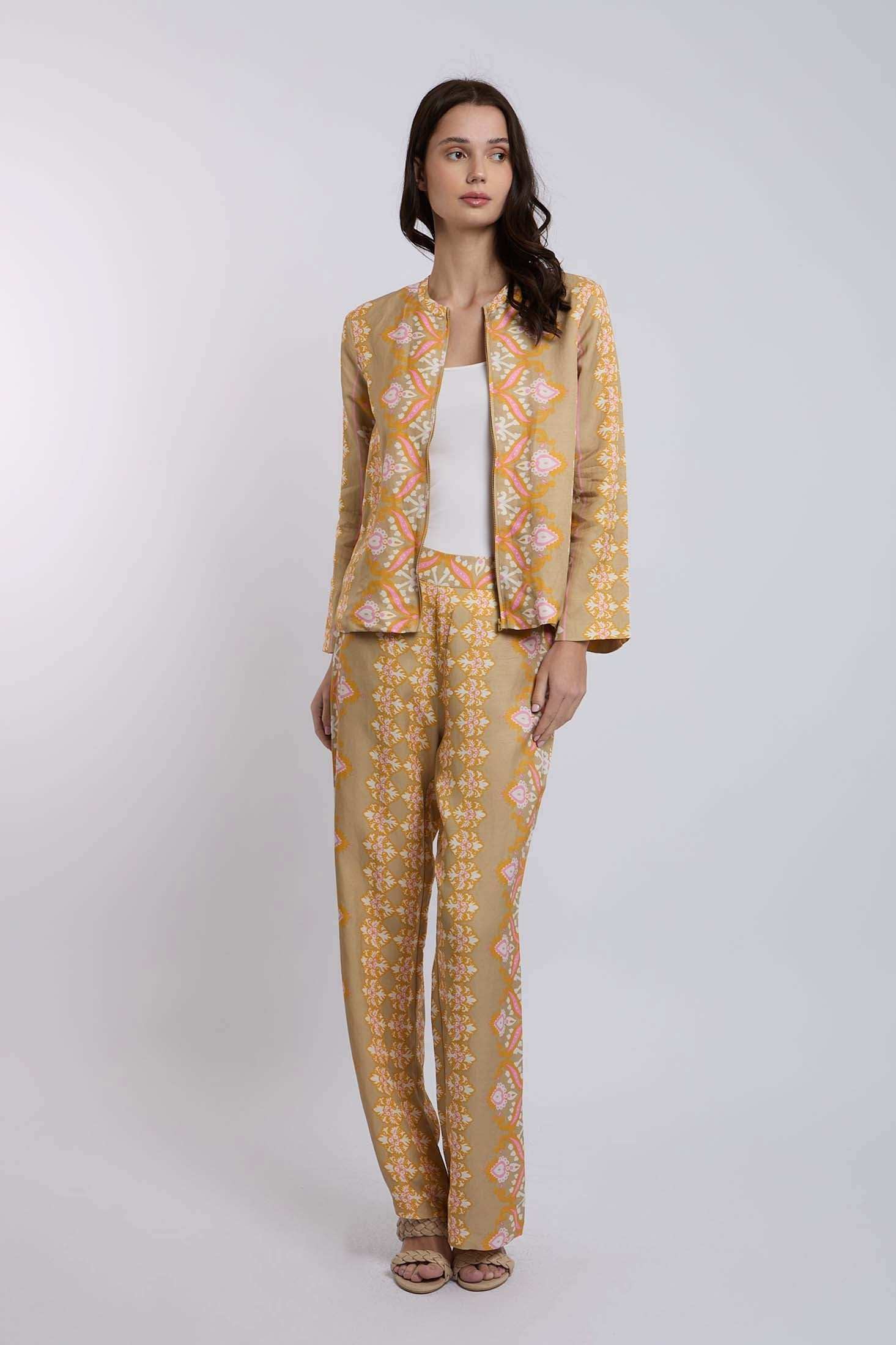 بنطال نسائي عادي - متعدد الألوان