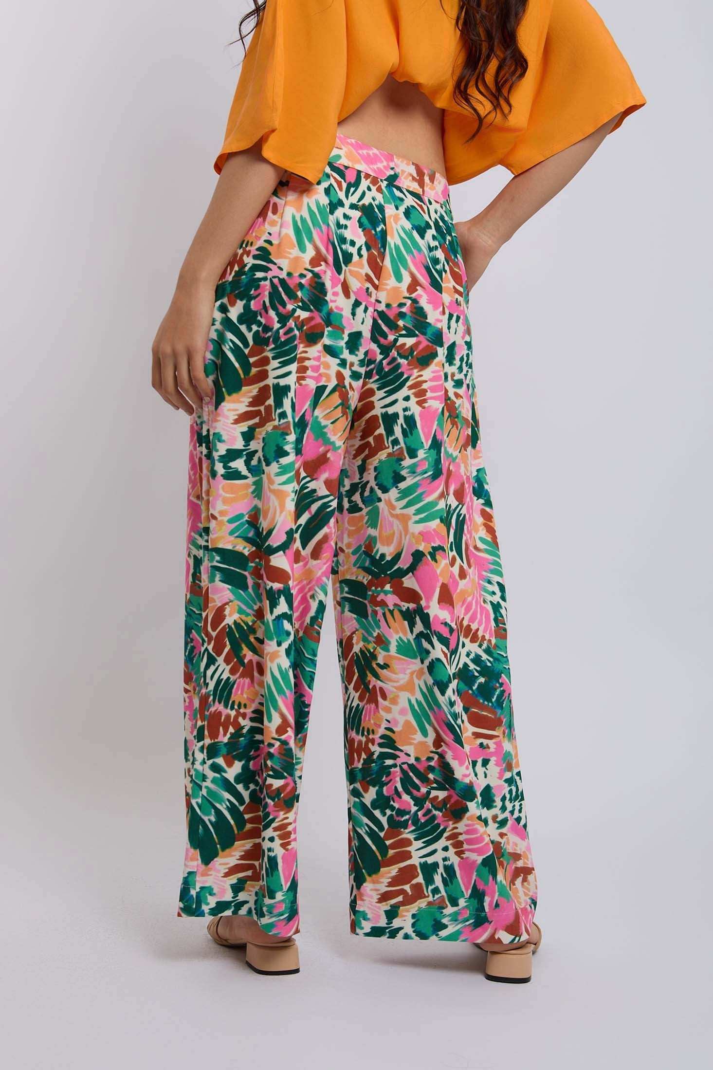 بنطال نسائي عادي - متعدد الألوان