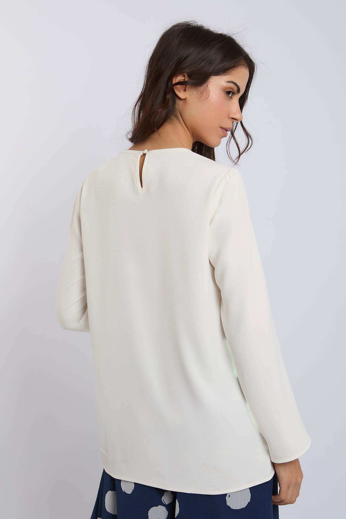 Women Regular Fit Top - Off White