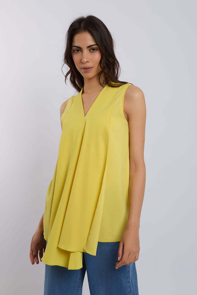 Women Regular Fit Top - Yellow