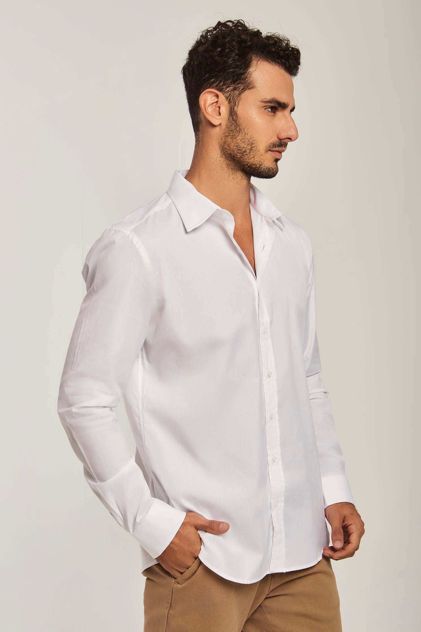 Men Regular Fit Shirt - White