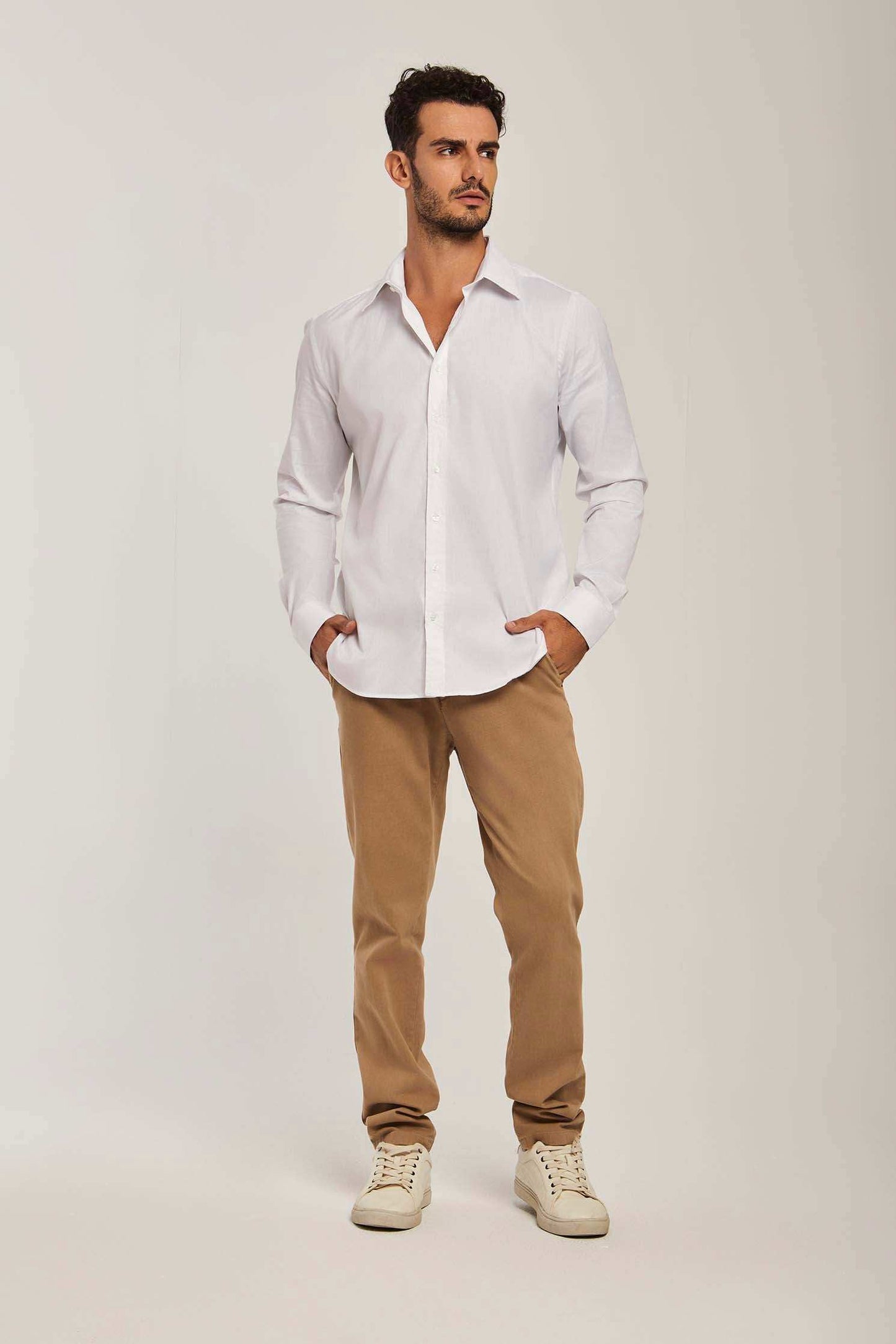 Men Regular Fit Shirt - White
