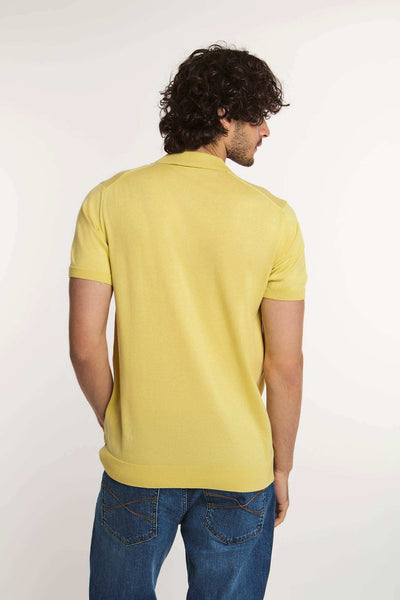 Men Regular Fit Polo - Lemon Yellow