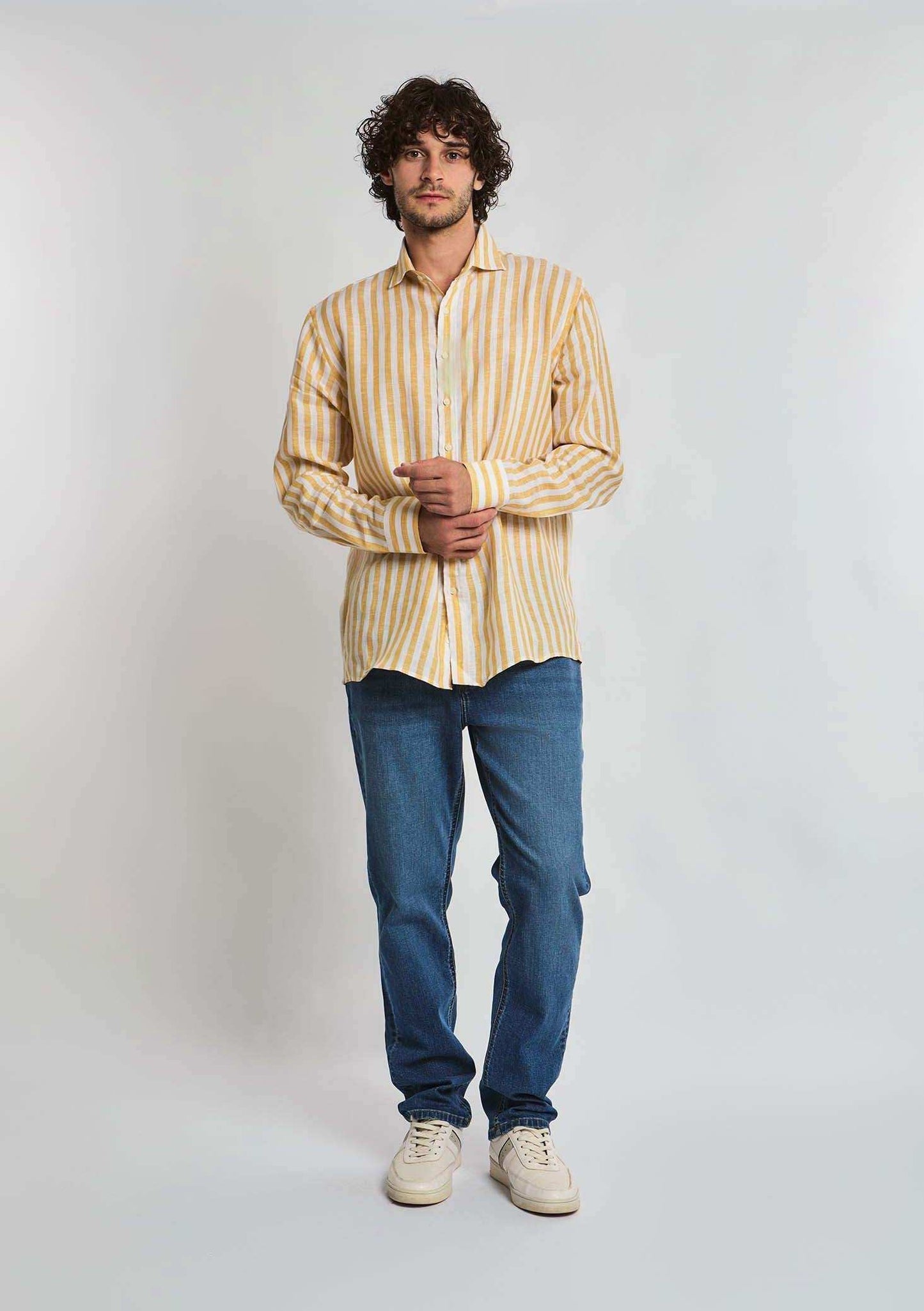 قميص الرجال العادي - وردي