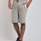 Dalydress men's casual grey shorts with drawstring waist, styled with striped shirt