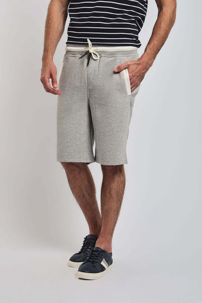 Men Regular Fit Sweat Short - Grey Melange