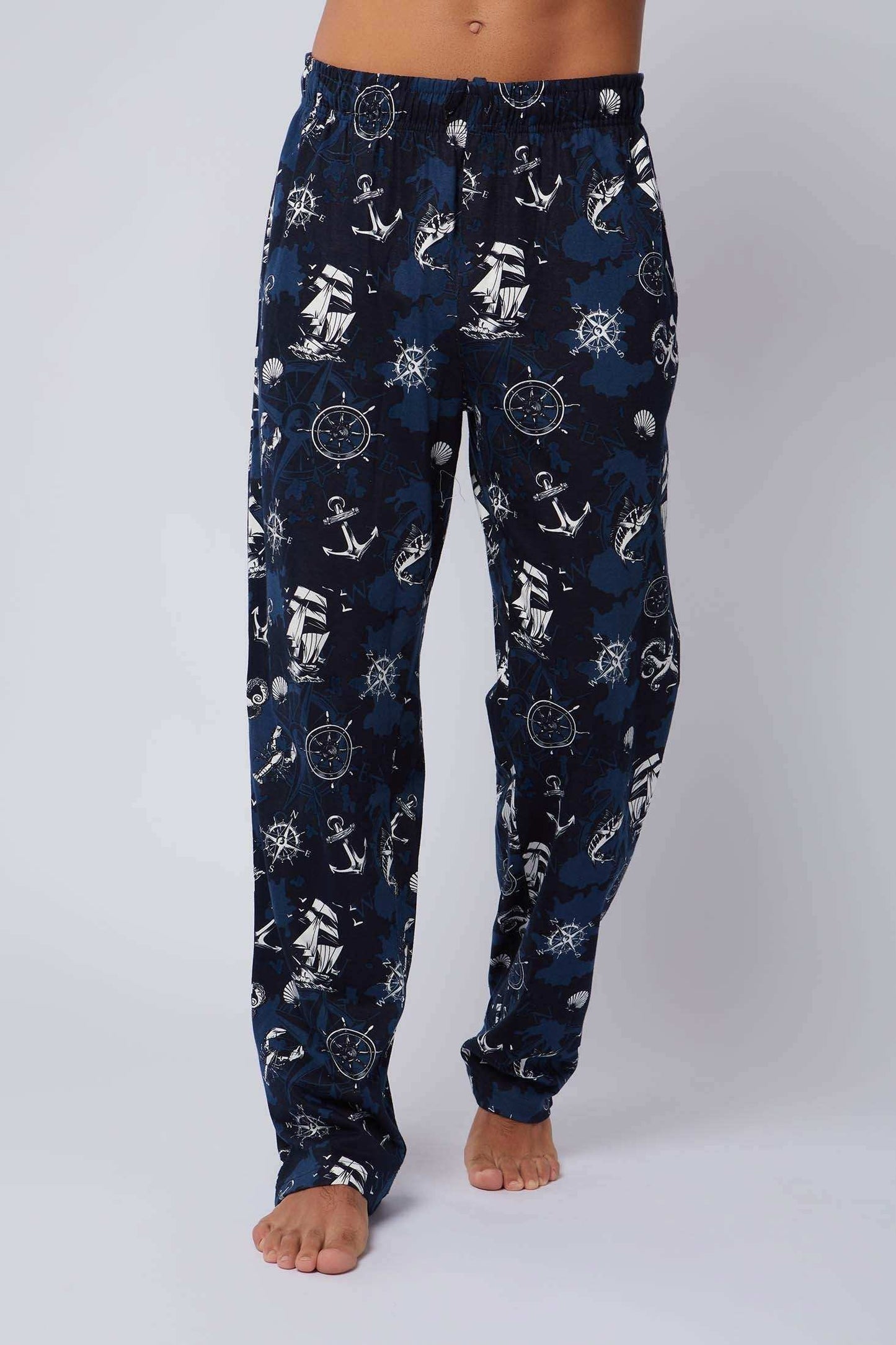 Men Regular Fit Pyjama - Navy