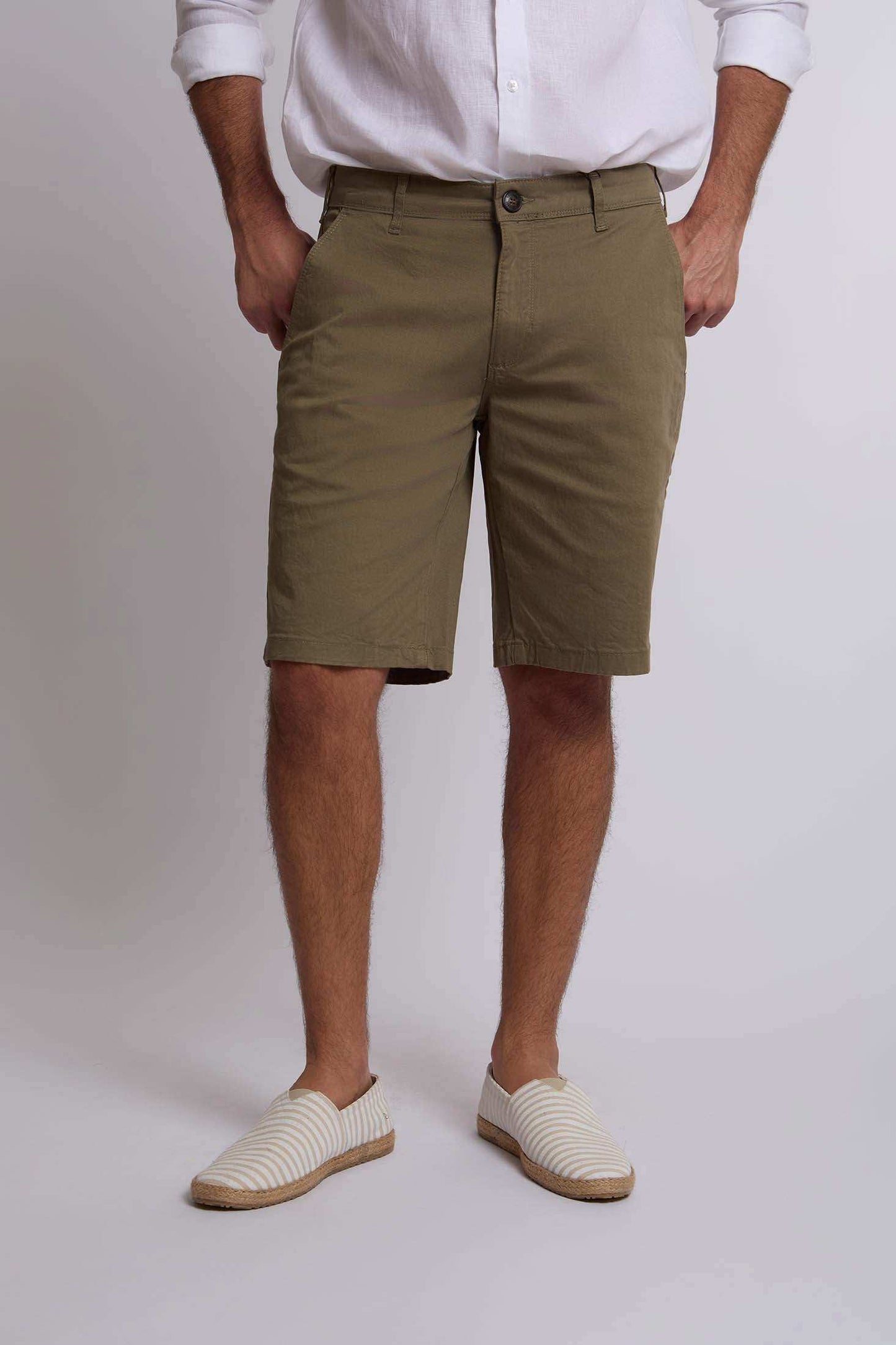 Men Regular Fit Bermuda - Colony-Blue