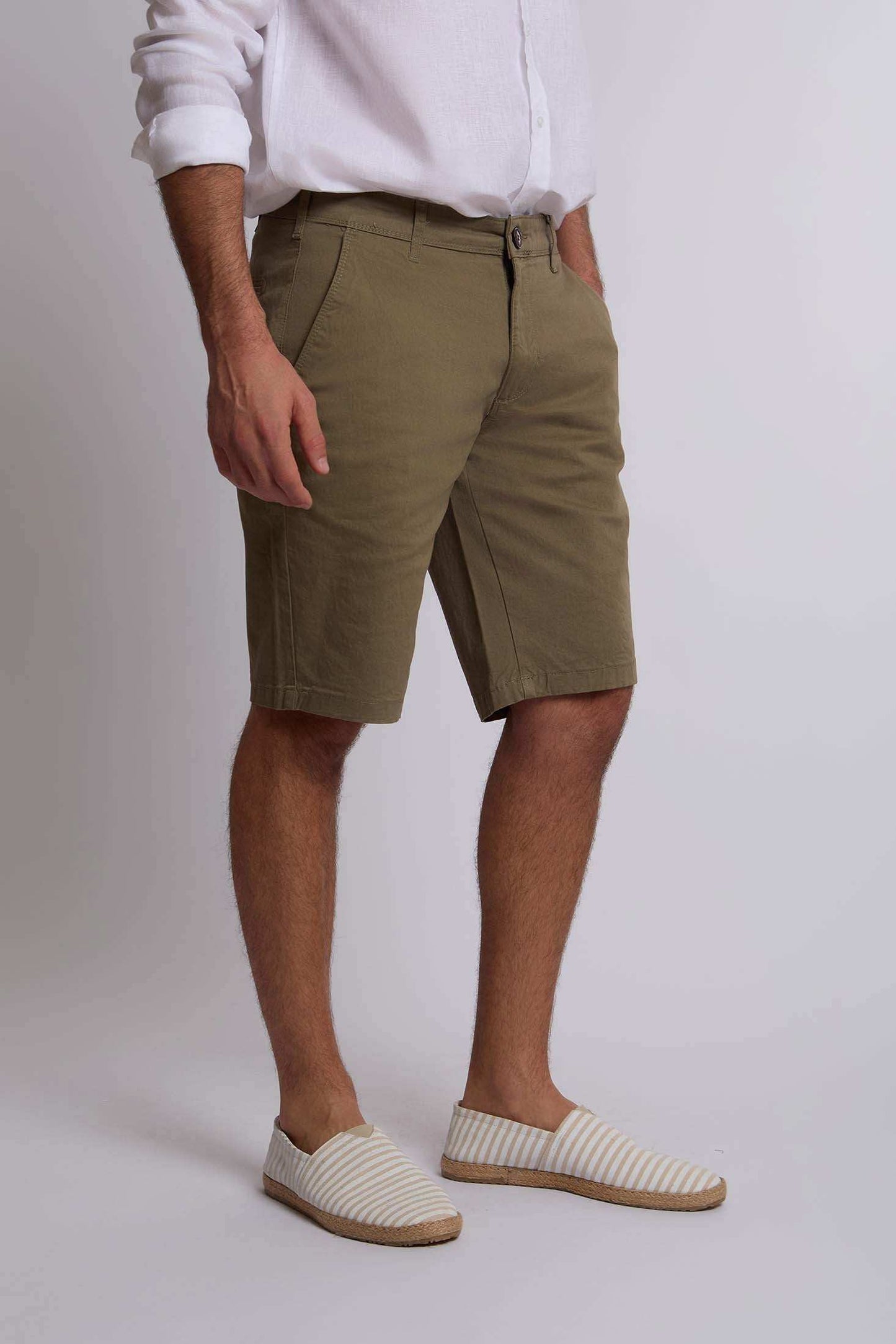 Men Regular Fit Bermuda - Colony-Blue