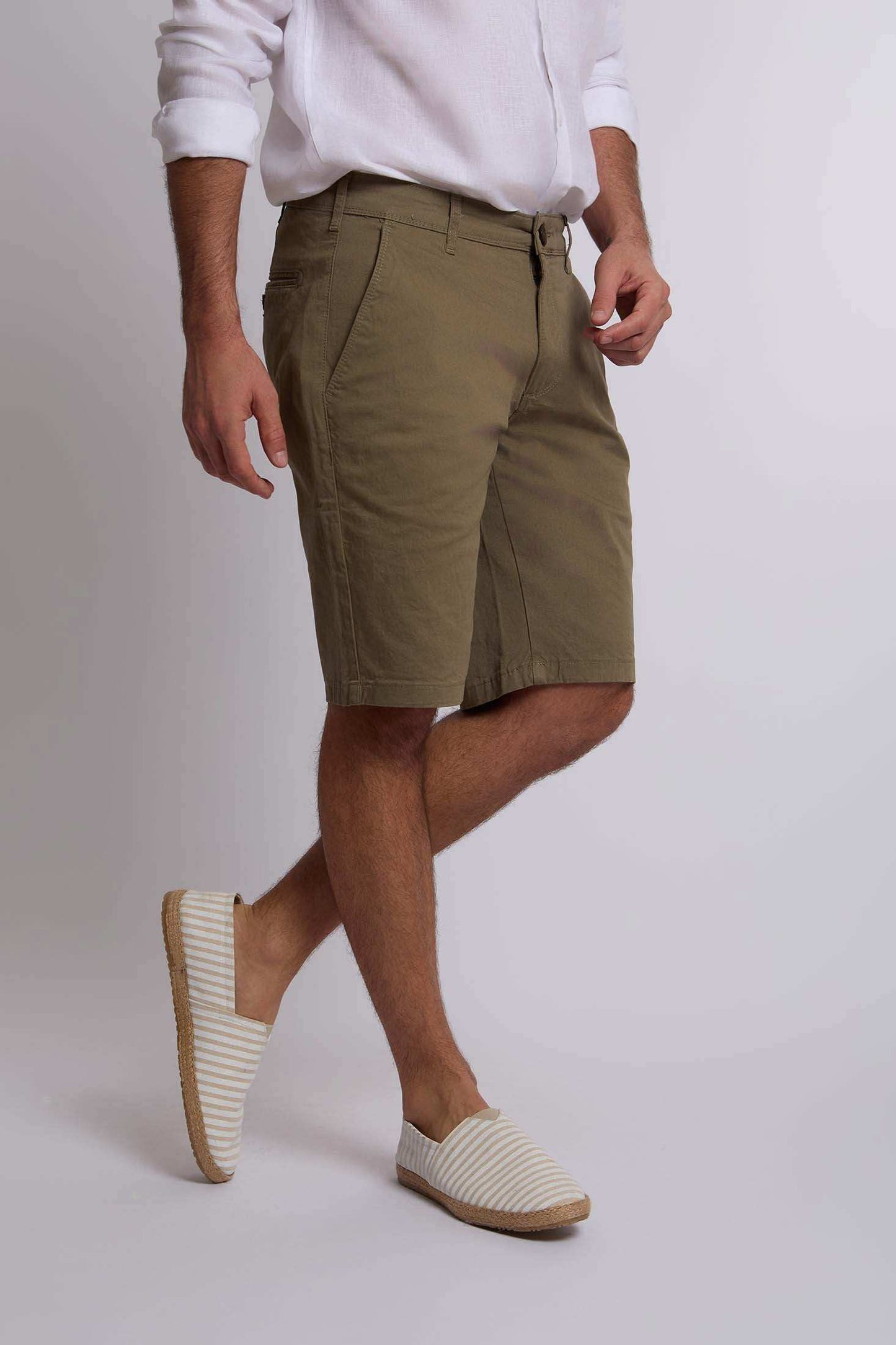 Men Regular Fit Bermuda - Colony-Blue