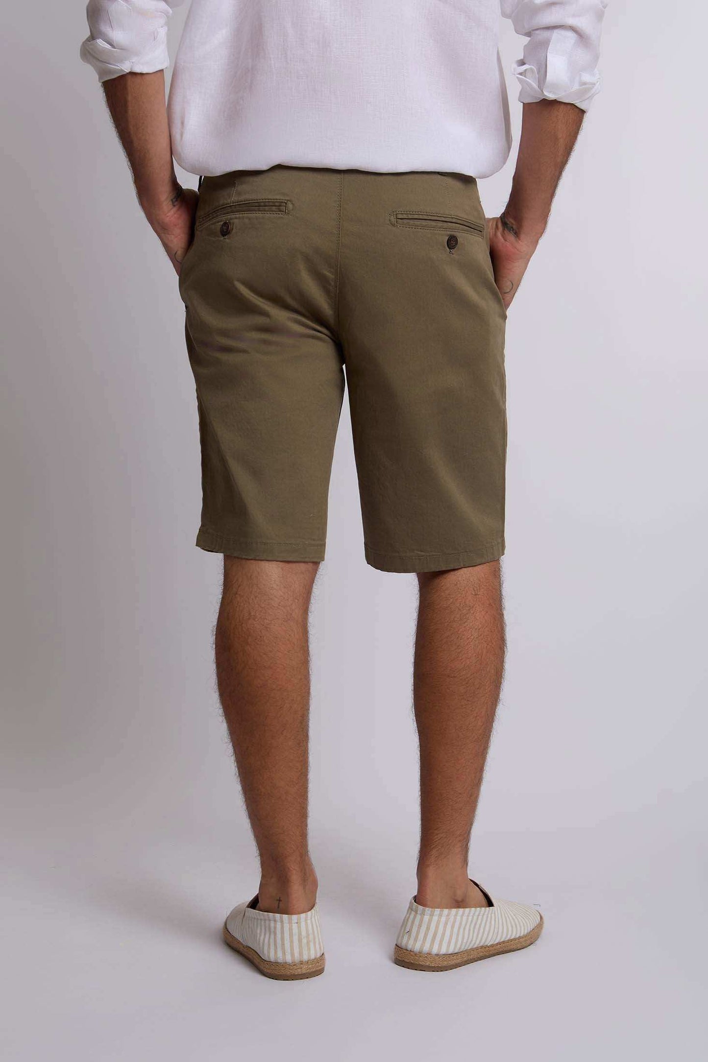 Men Regular Fit Bermuda - Colony-Blue