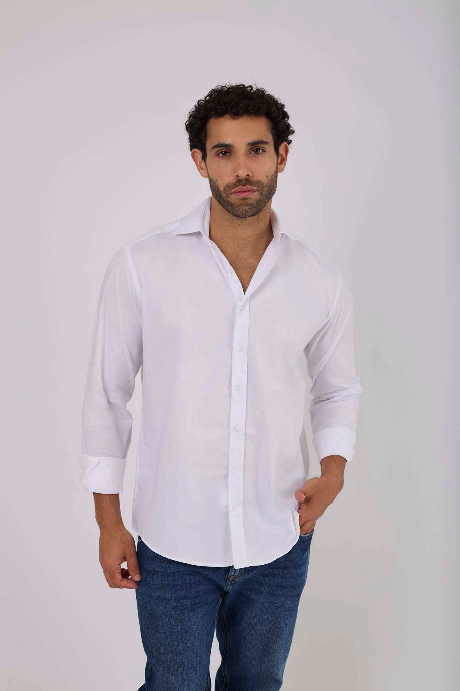 Men Regular Fit Shirt - White