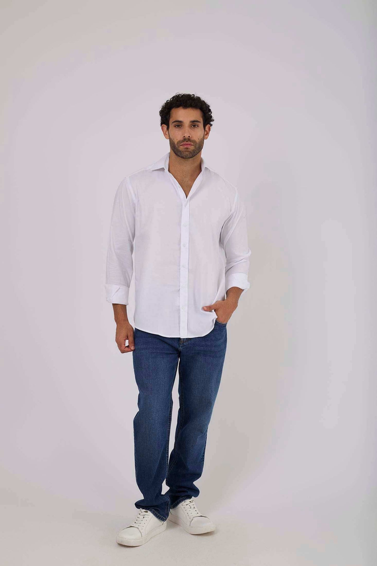 Men Regular Fit Shirt - White