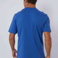 Dalydress men's blue t-shirt and nautical print shorts, back view, casual Egyptian fashion