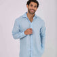 Men Regular Fit Shirt - Blue