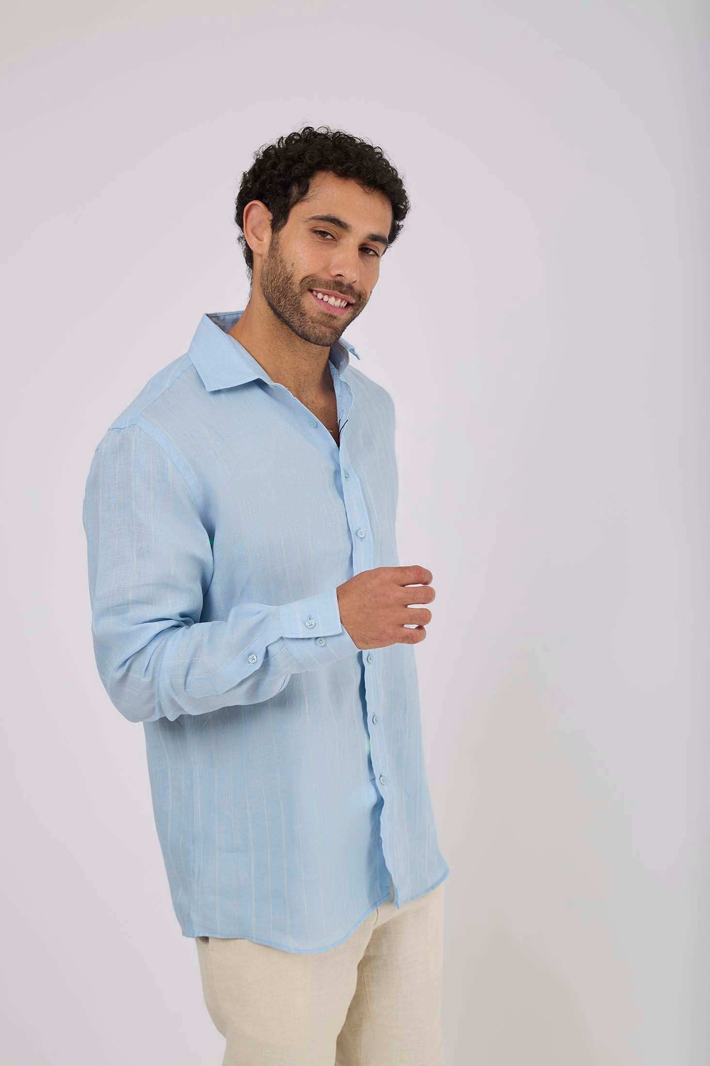 Men Regular Fit Shirt - Blue
