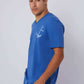 Dalydress men's blue nautical anchor print t-shirt and shorts set, side view