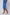 Man wearing blue Dalydress shorts with nautical anchor and wheel print, side view