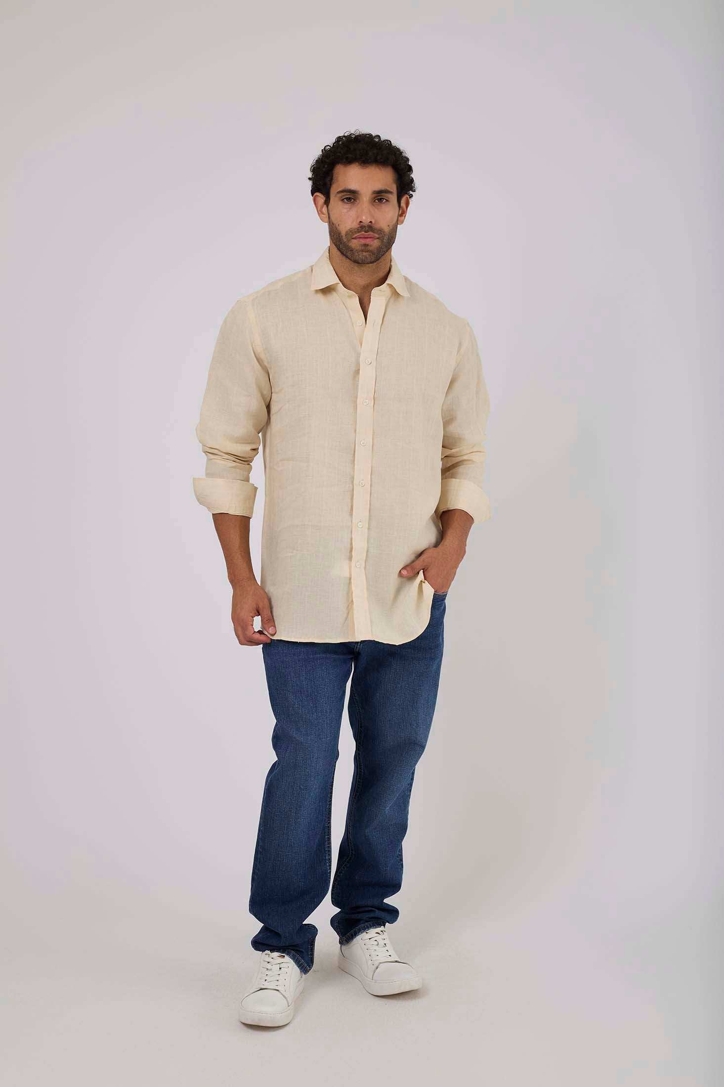 Men Regular Fit Shirt - Printed Dark Blue