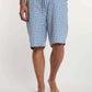 Dalydress men's blue checkered shorts with drawstring, casual summer Egyptian fashion