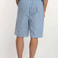 Dalydress men's blue and white checkered shorts, back view, casual summer wear