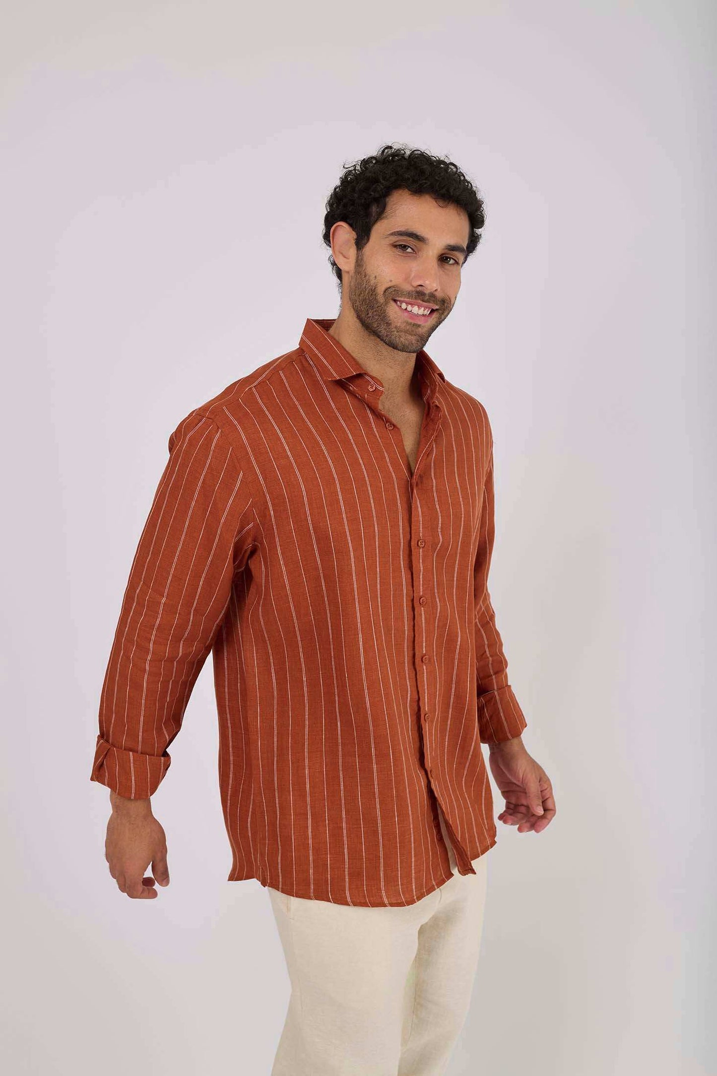 Men Regular Fit Shirt - Brown