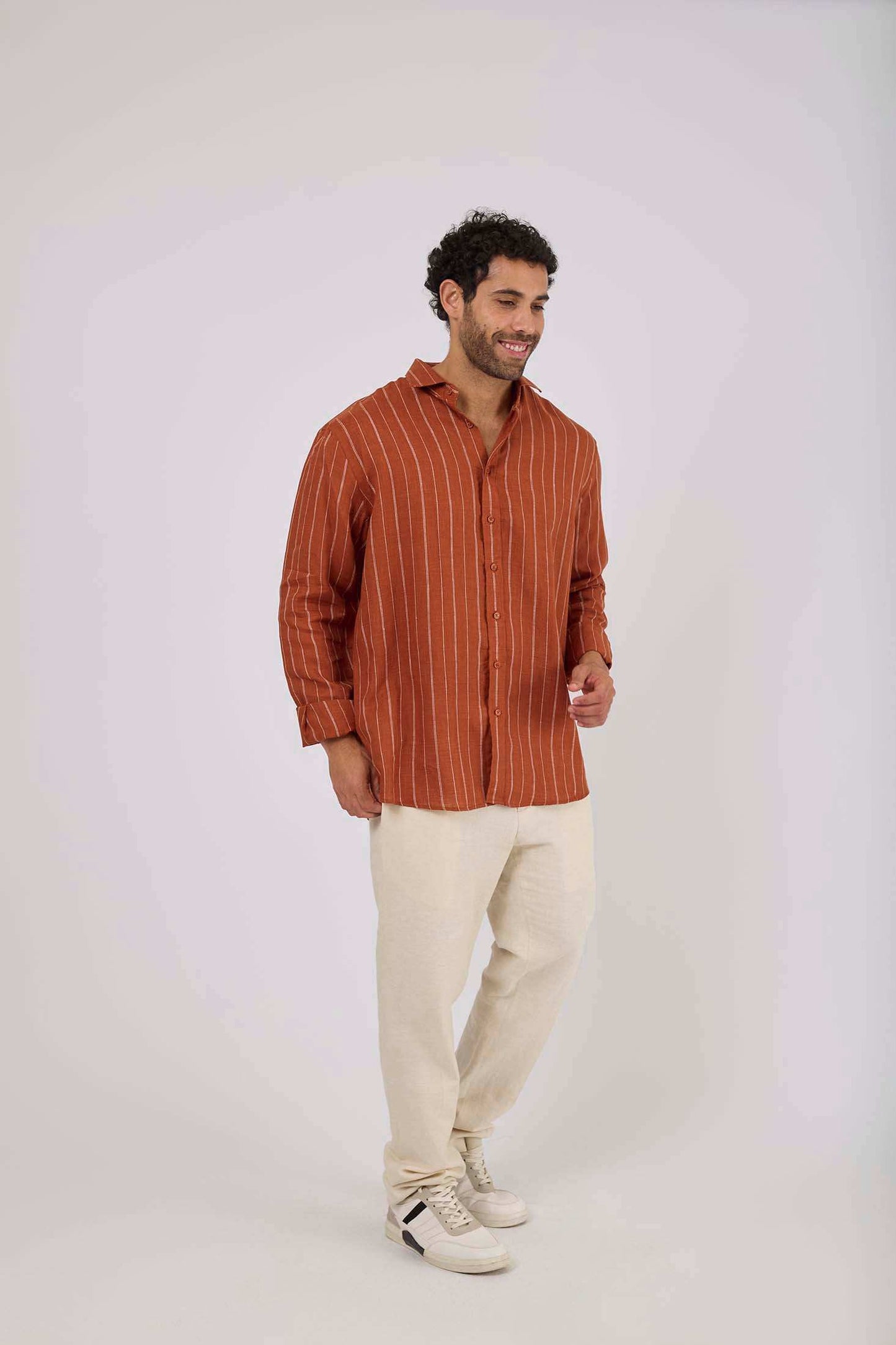 Men Regular Fit Shirt - Brown