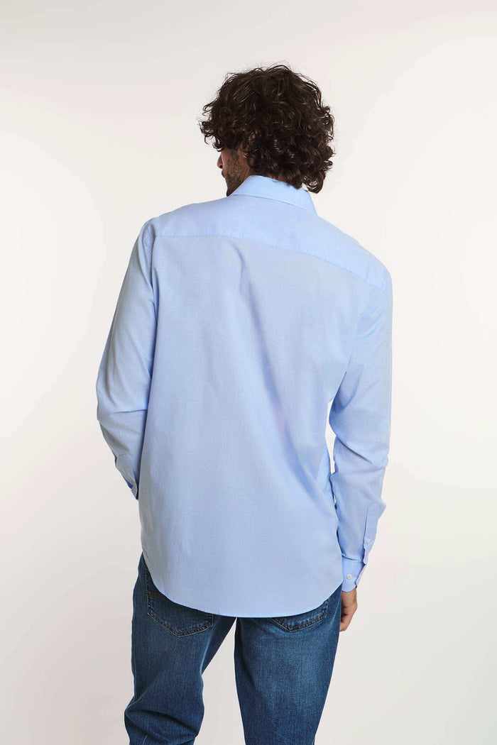 Men Regular Fit Shirt - Lt.Blue