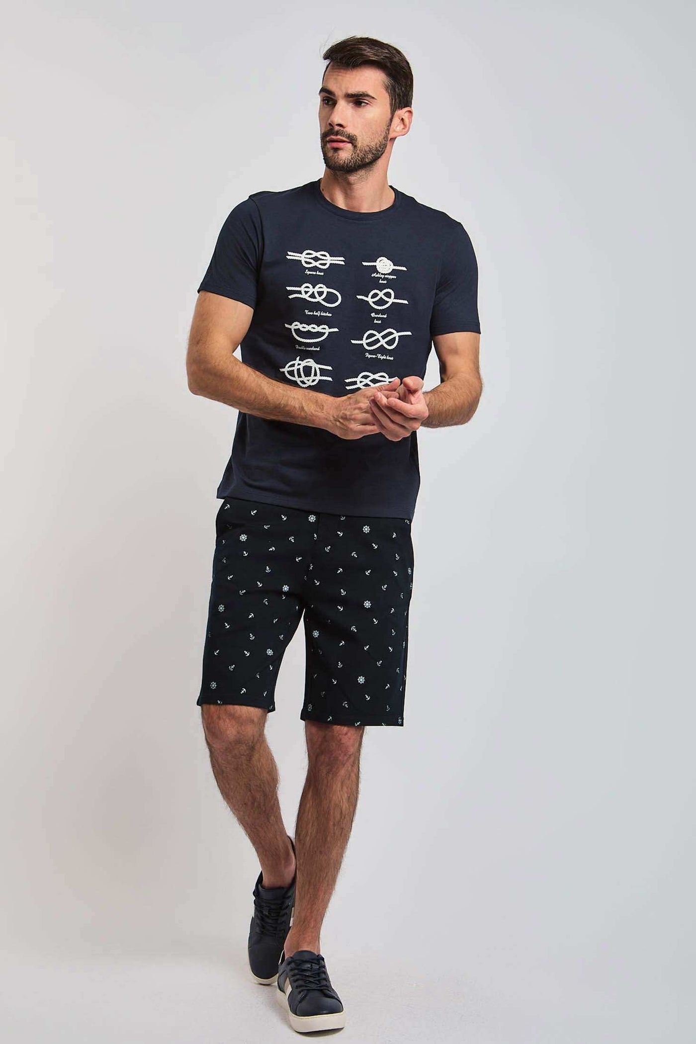 Men Regular Fit T-shirt - Navy