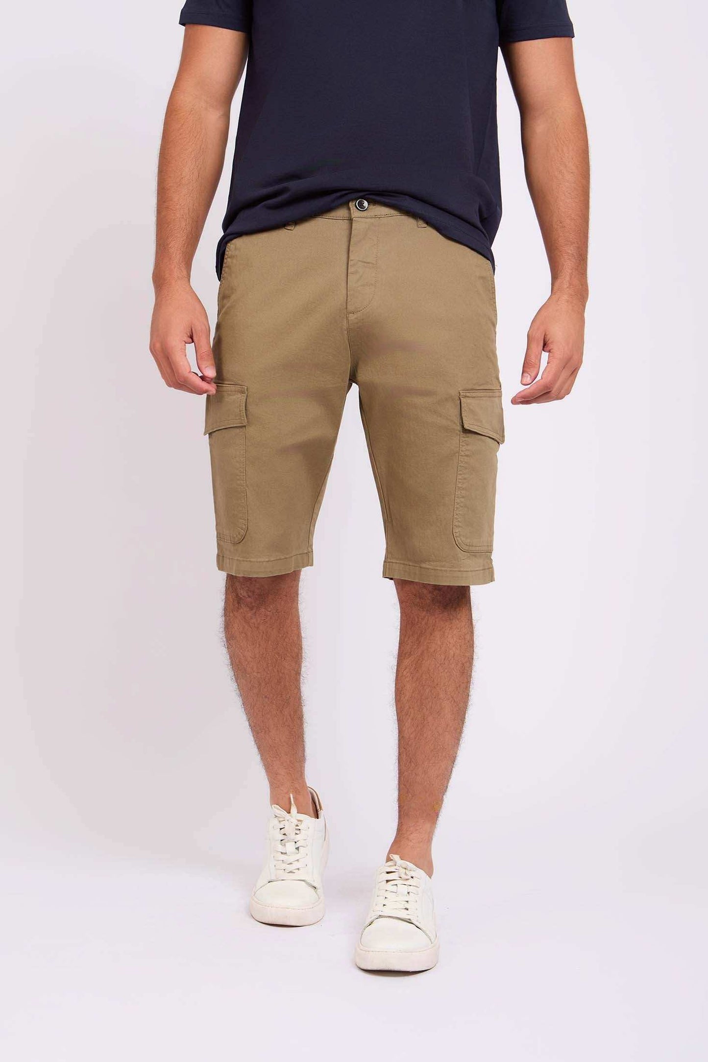 Men Regular Fit Bermuda Green
