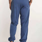 Dalydress men's blue casual pants, back view, relaxed fit, urban Egyptian fashion