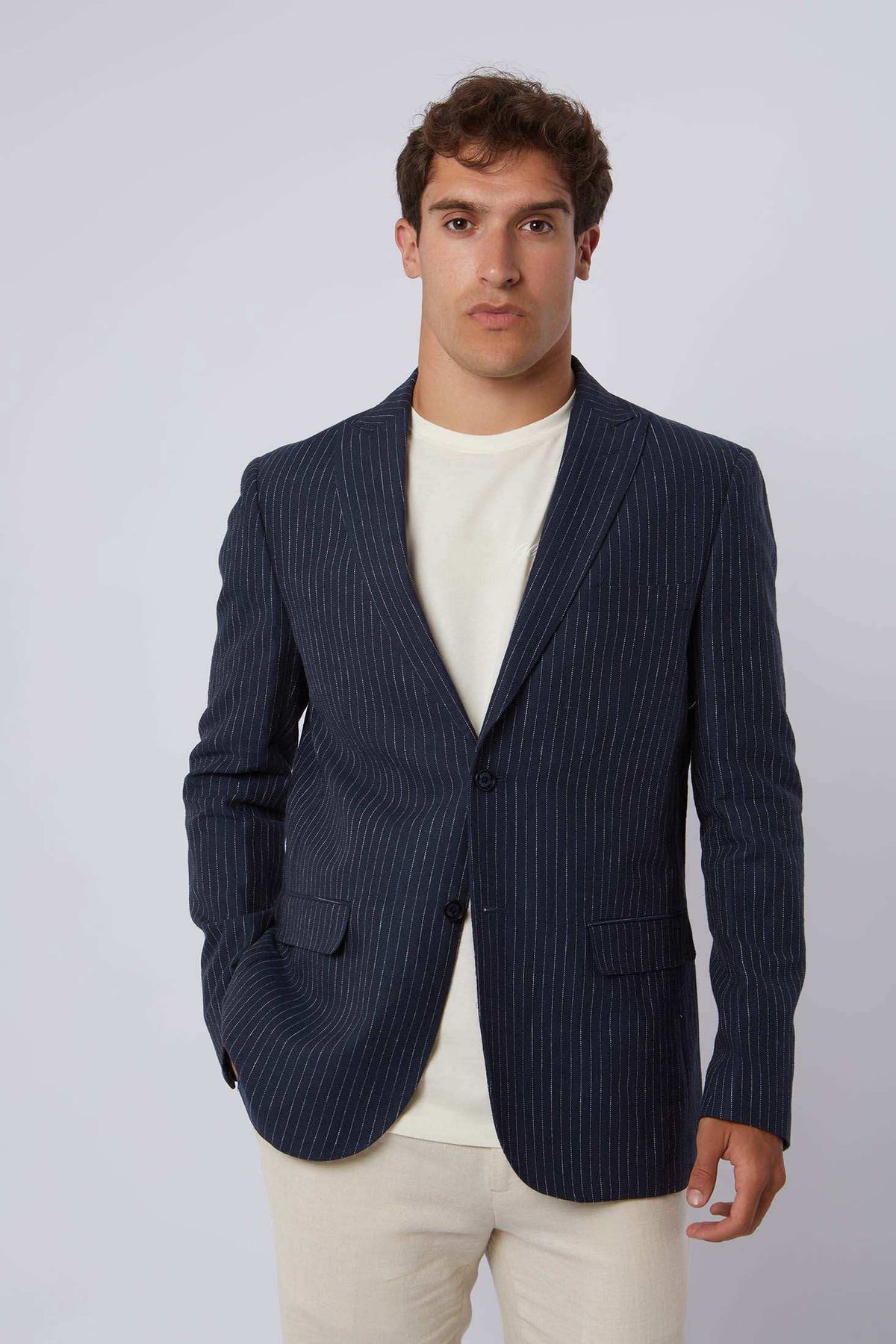 Men Regular Fit Blazer - Blue