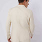 Men Regular Fit Blazer - Printed Dark Blue