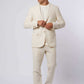 Men Regular Fit Blazer - Printed Dark Blue