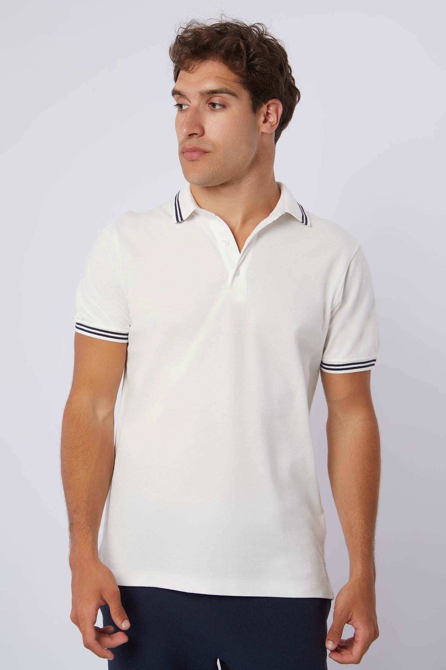 Men Regular Fit Polo - Dark Navy