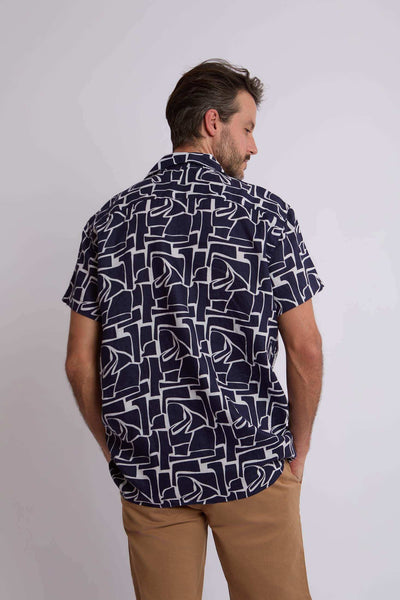 Men Regular Fit Shirt - Navy