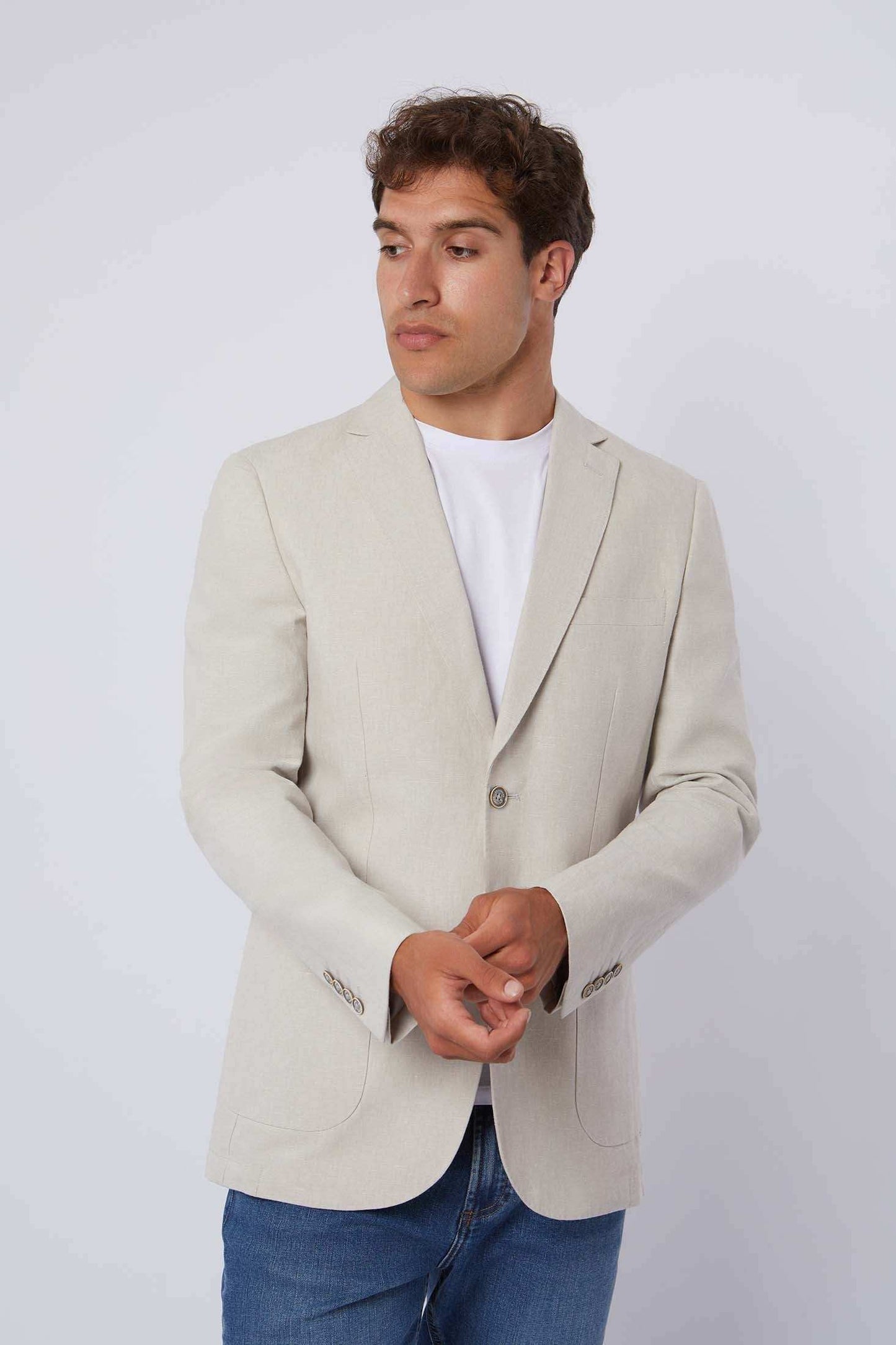 Men Regular Fit Blazer - Blue