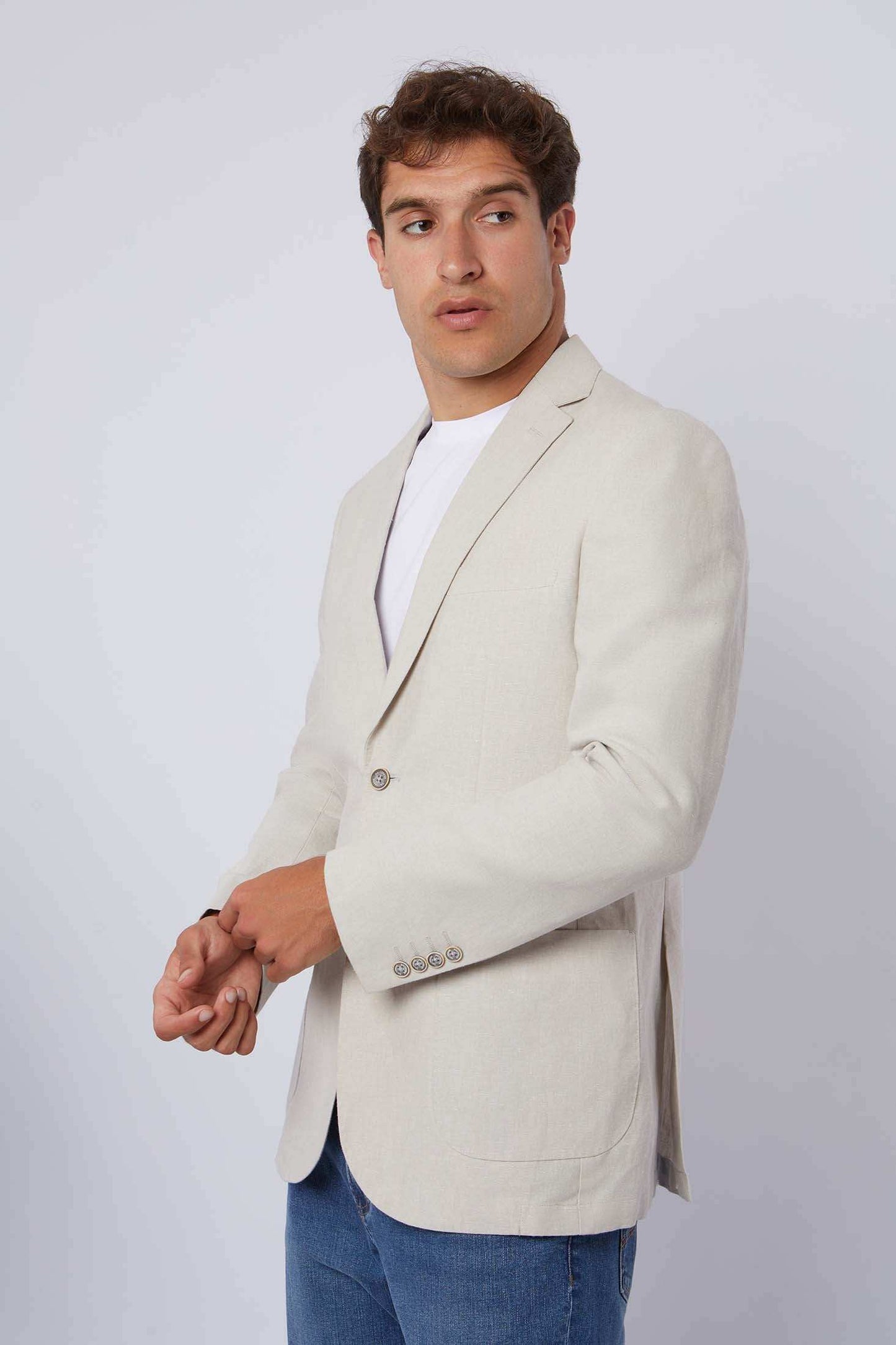 Men Regular Fit Blazer - Blue