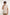 Dalydress men's casual short sleeve beige striped shirt, button-down, front view