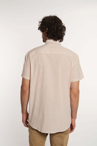 Men Regular Fit Shirt - Beige