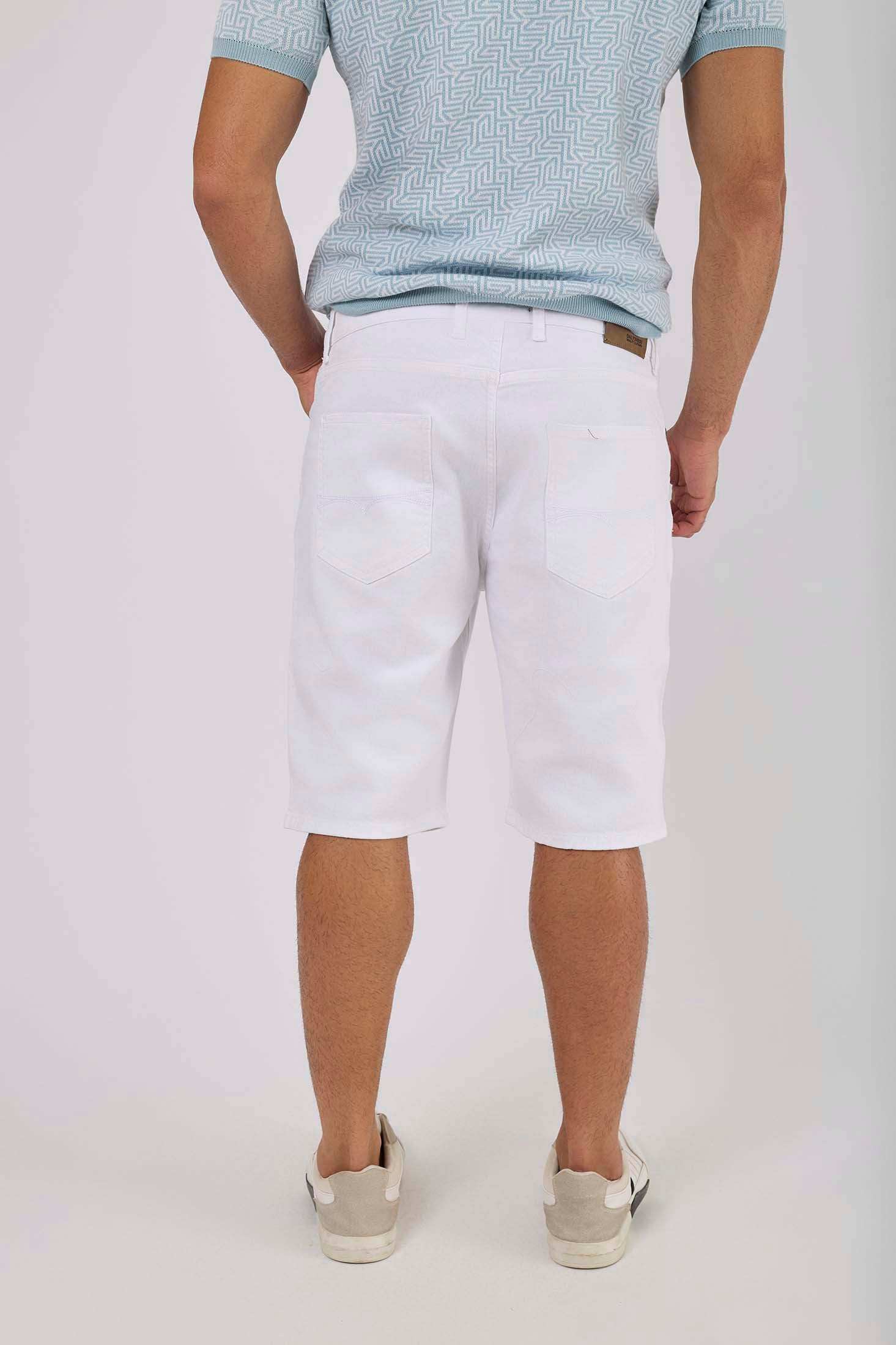 Men Regular Fit Shorts - White
